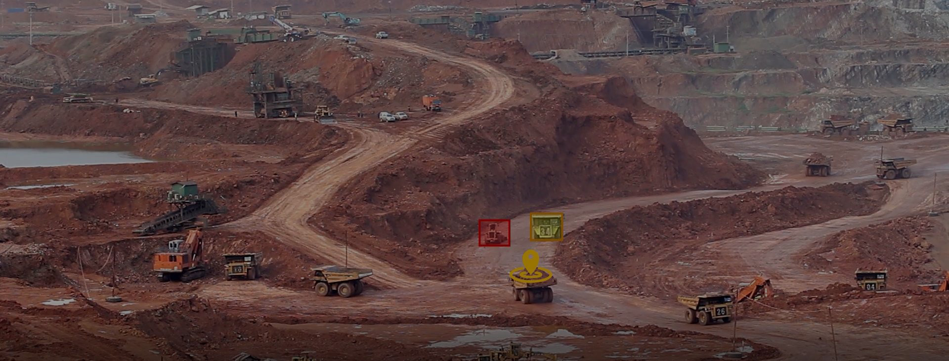 Quarry background dark •