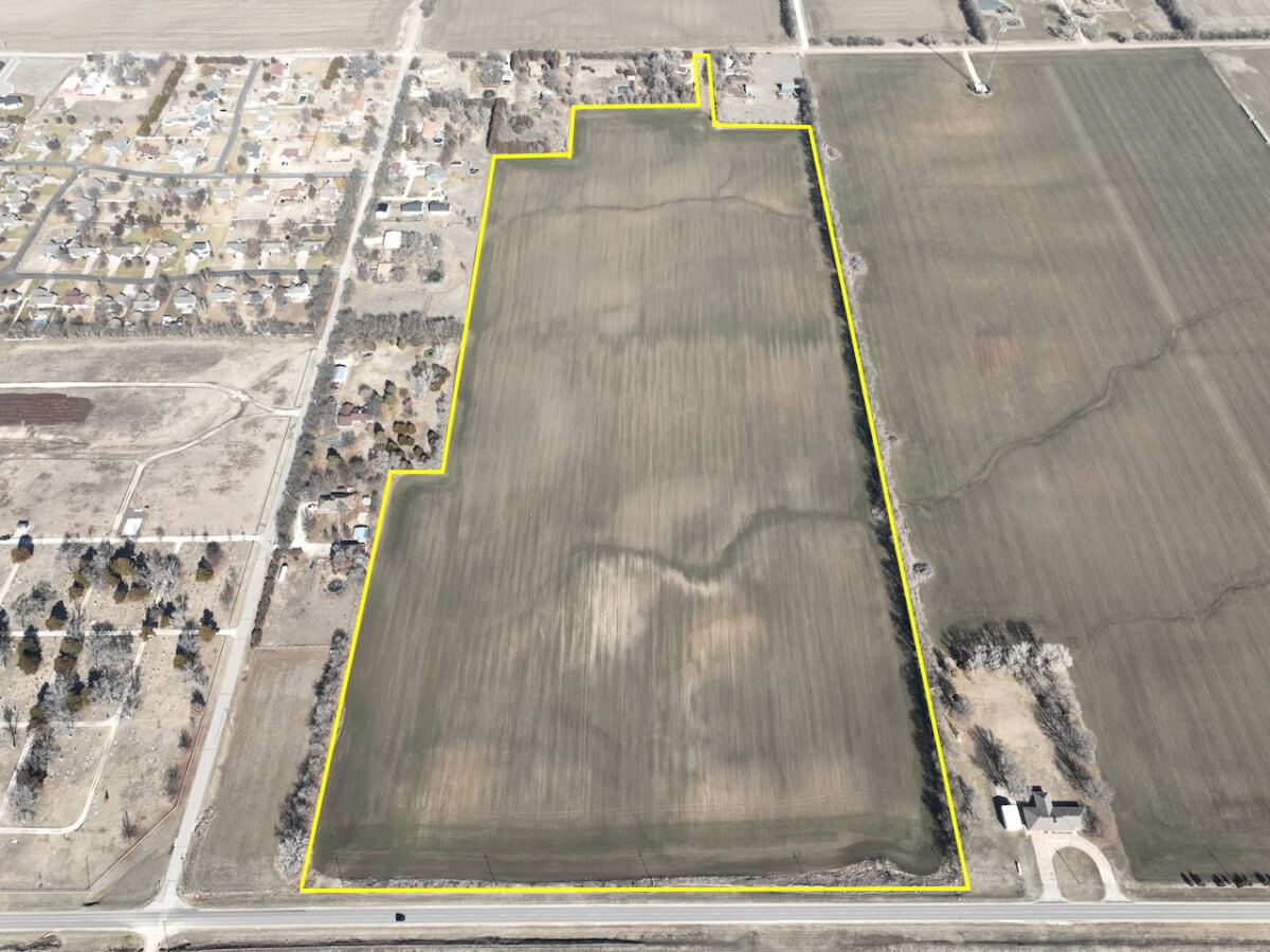 52+ Acres Harvey County Tillable Farm Ground on the East Border of