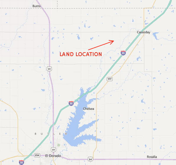 Cassoday Kansas Land, House, Creek, Timber, & Personal Property For