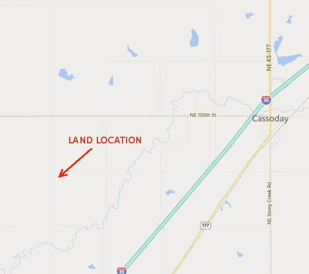 Cassoday Kansas Land, House, Creek, Timber, & Personal Property For