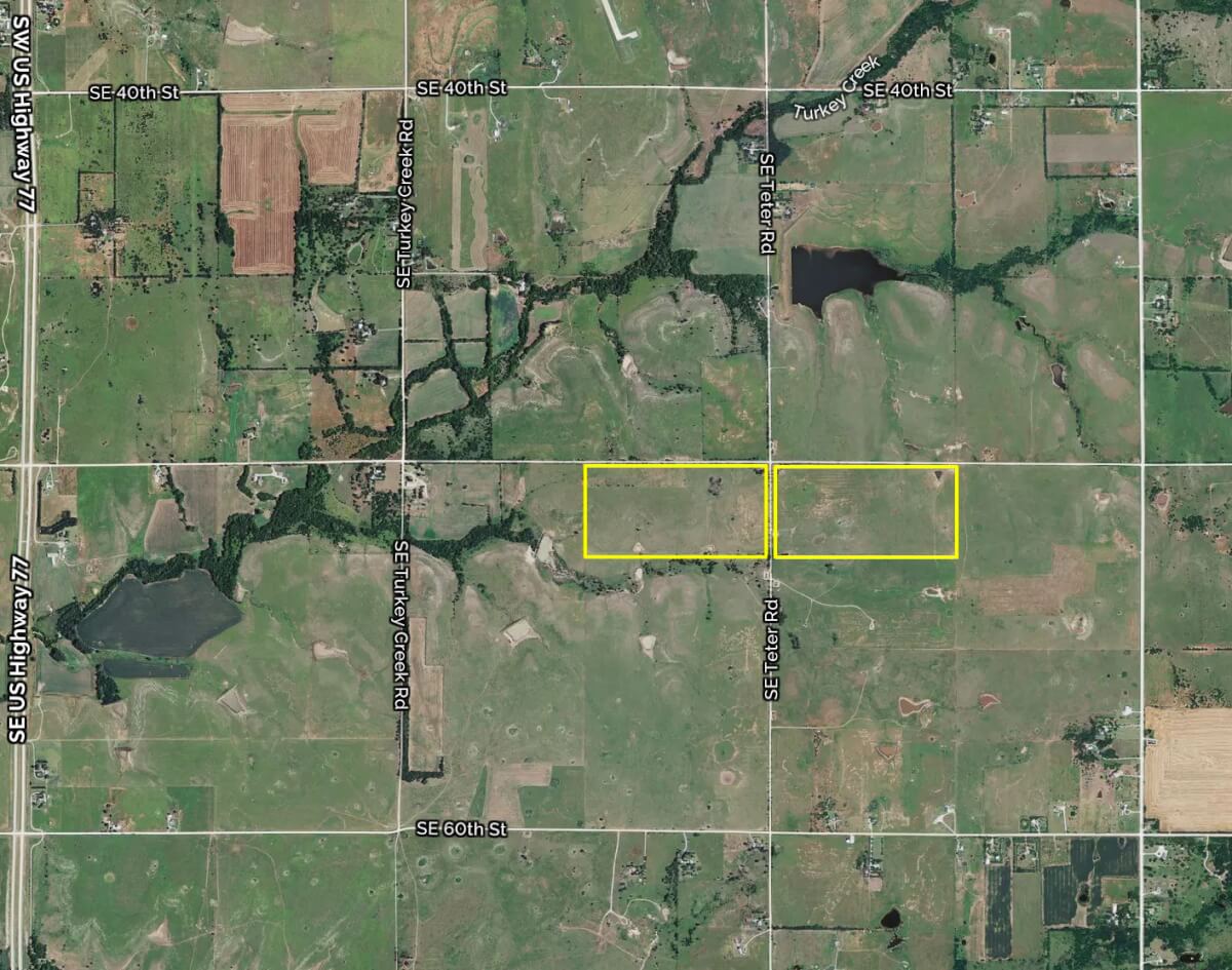 Butler County Kansas Land Aerial Sundgren Realty Inc