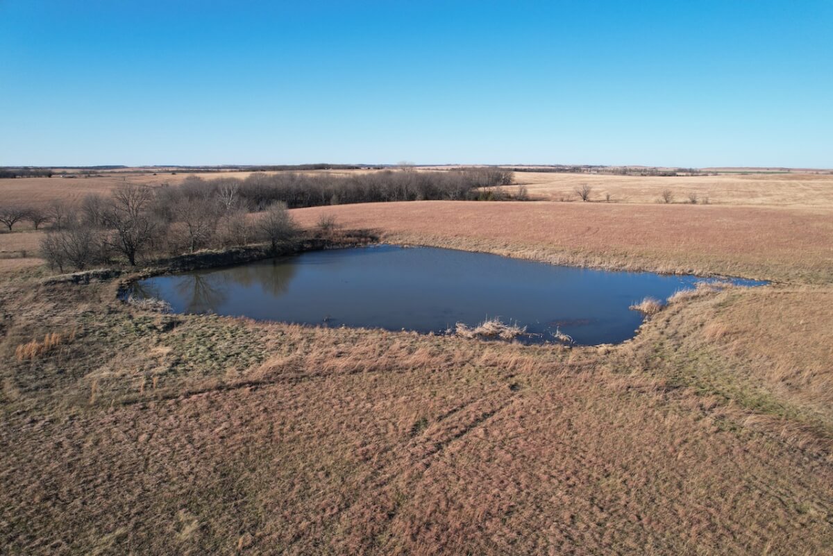 Osage County, Kansas Land Auction, Tract 29 281 Acres Pasture, Pond