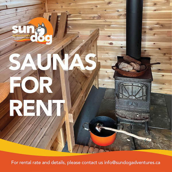 Wood heated sauna rental Yellowknife