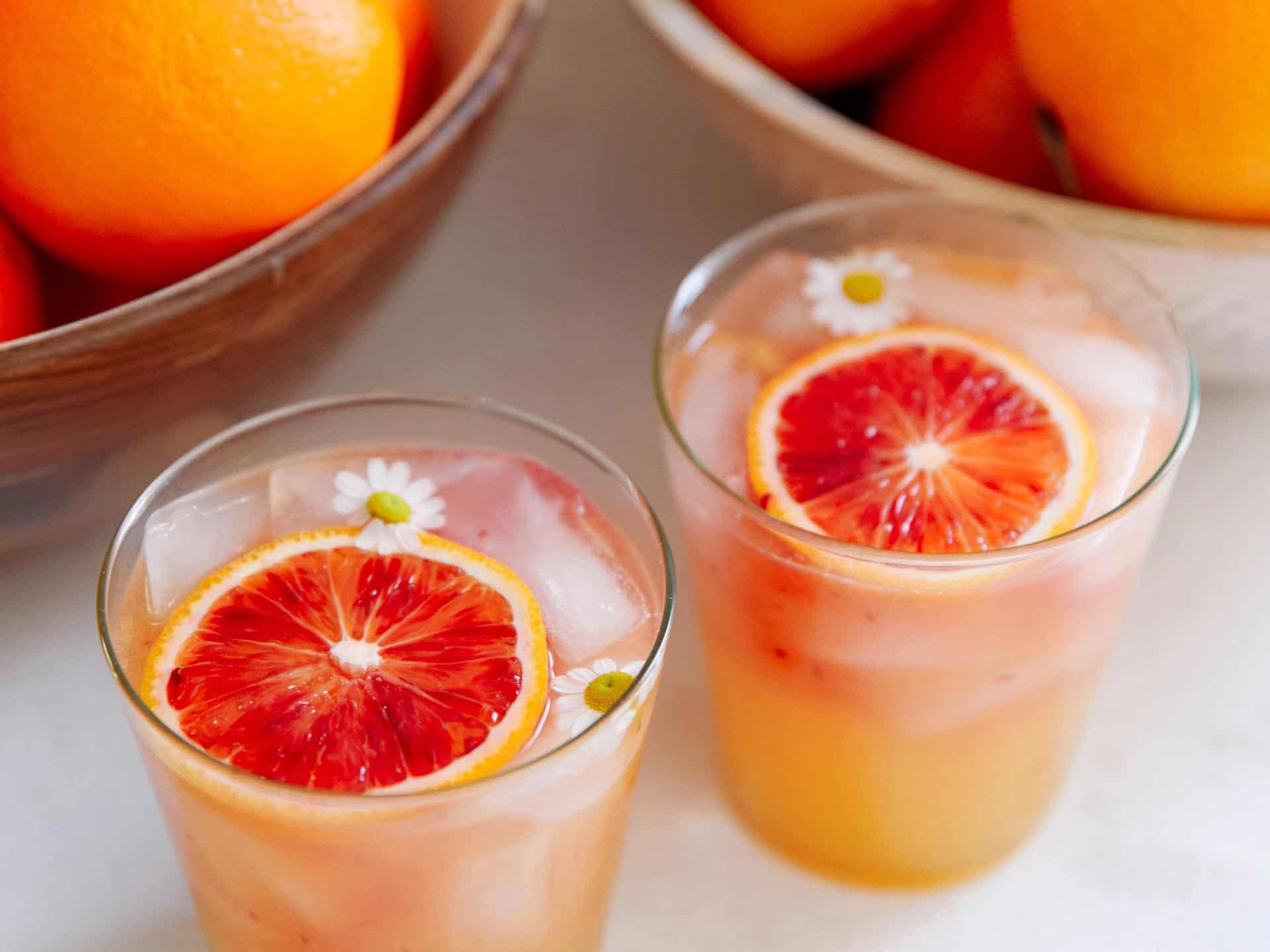 Blood Orange and Cara Cara Iced Tea Sunkist