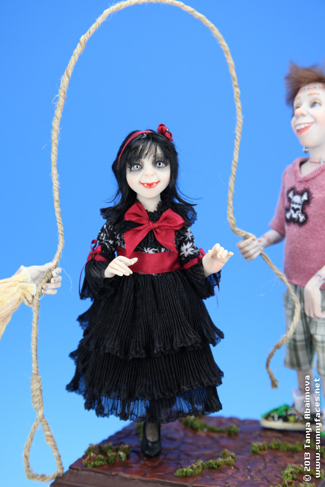 Jumping Rope. OneOfAKind doll from Characters Gallery. Artist Tanya
