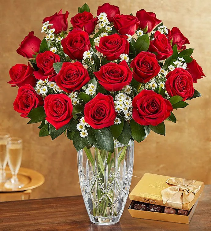 18 Red Roses Sunny Flower Delivery