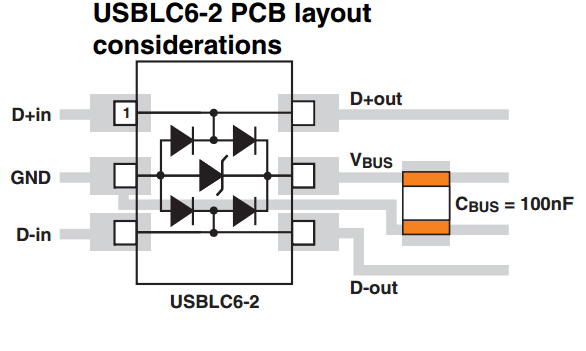 USBLC6-2SC6 - ESD Protection [4510] : Sunrom Electronics