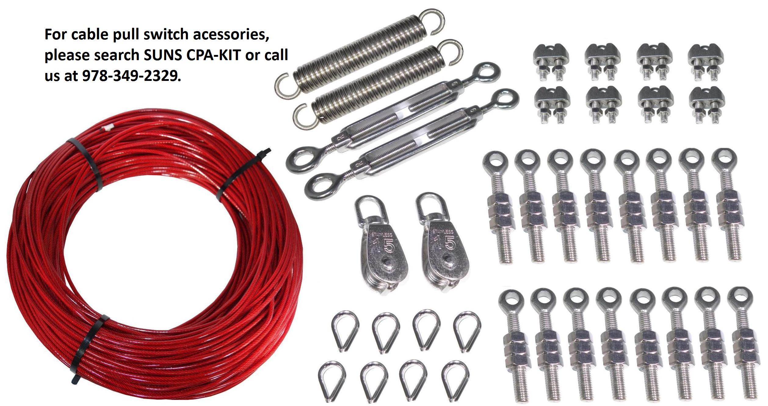 SUNS CP61 (5Wire) AntiTwo Block A2B Crane Cable Pull Safety Switch