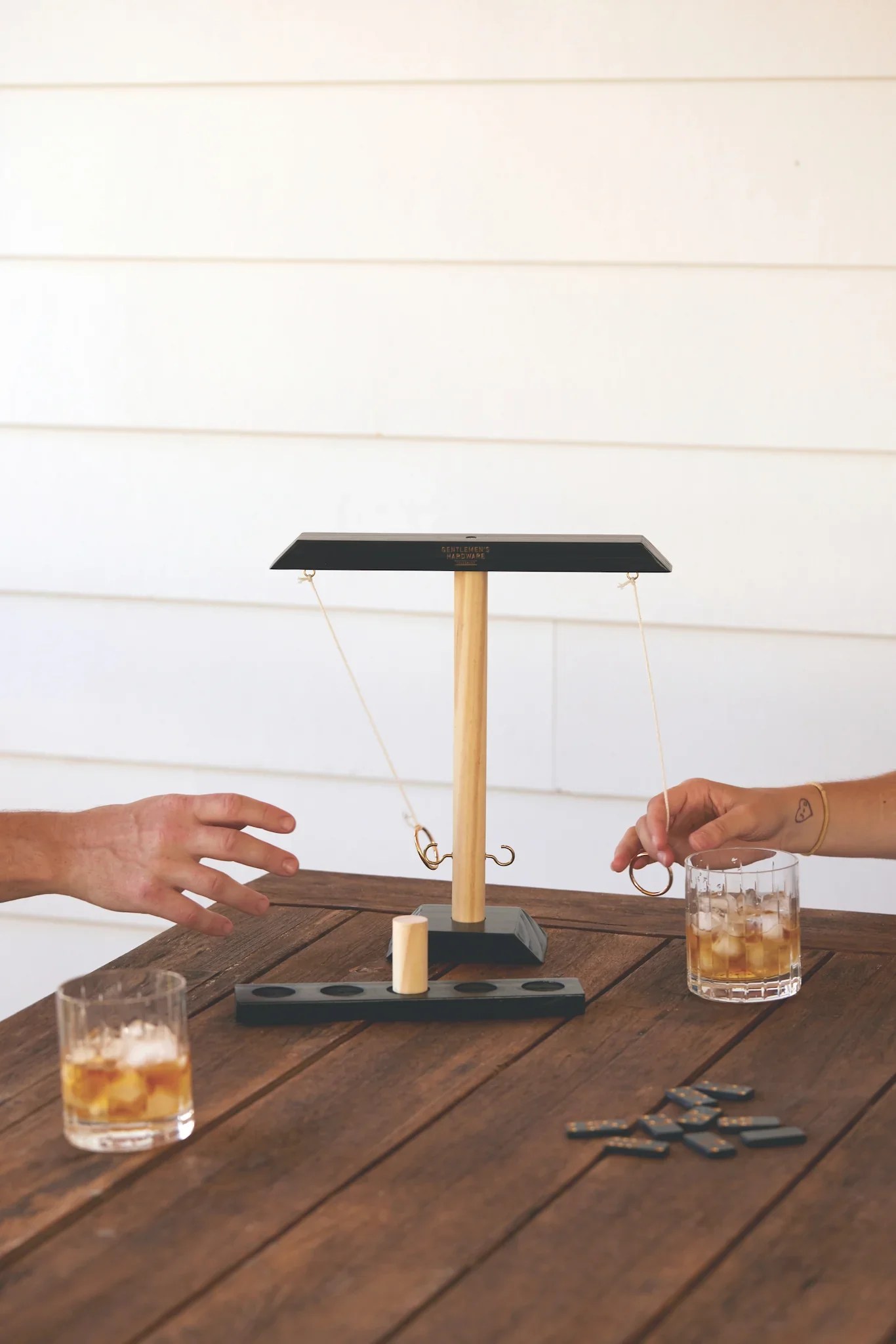 Gentlemen's Hardware Ring Swing Drinking Game Sunset & Co.