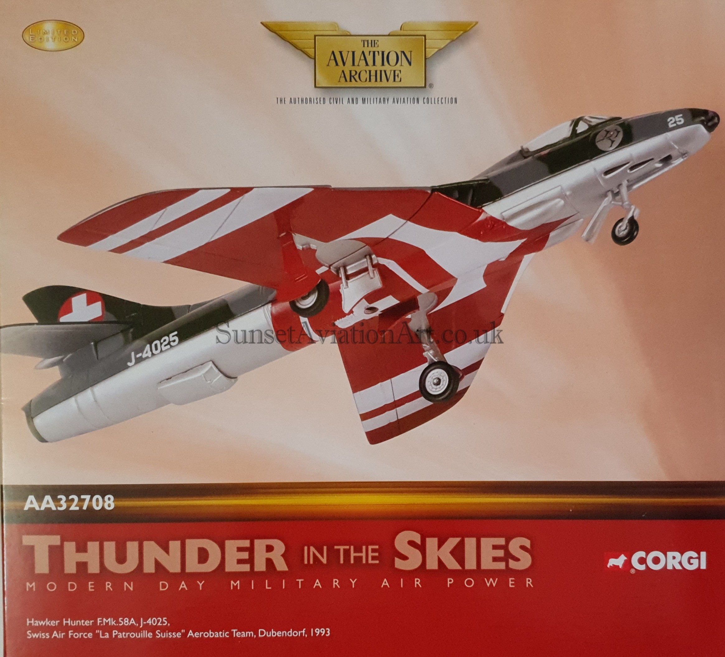 Corgi Hawker Hunter Swiss Air Force La Patrouille Team