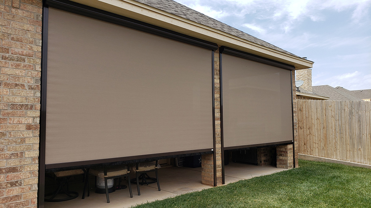 Motorized Patio Screens & Retractable Shades Sunset Outdoor
