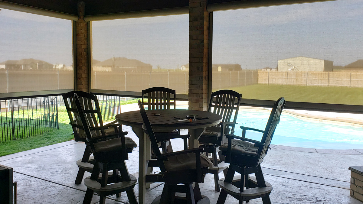 Motorized Patio Screens & Retractable Shades Sunset Outdoor