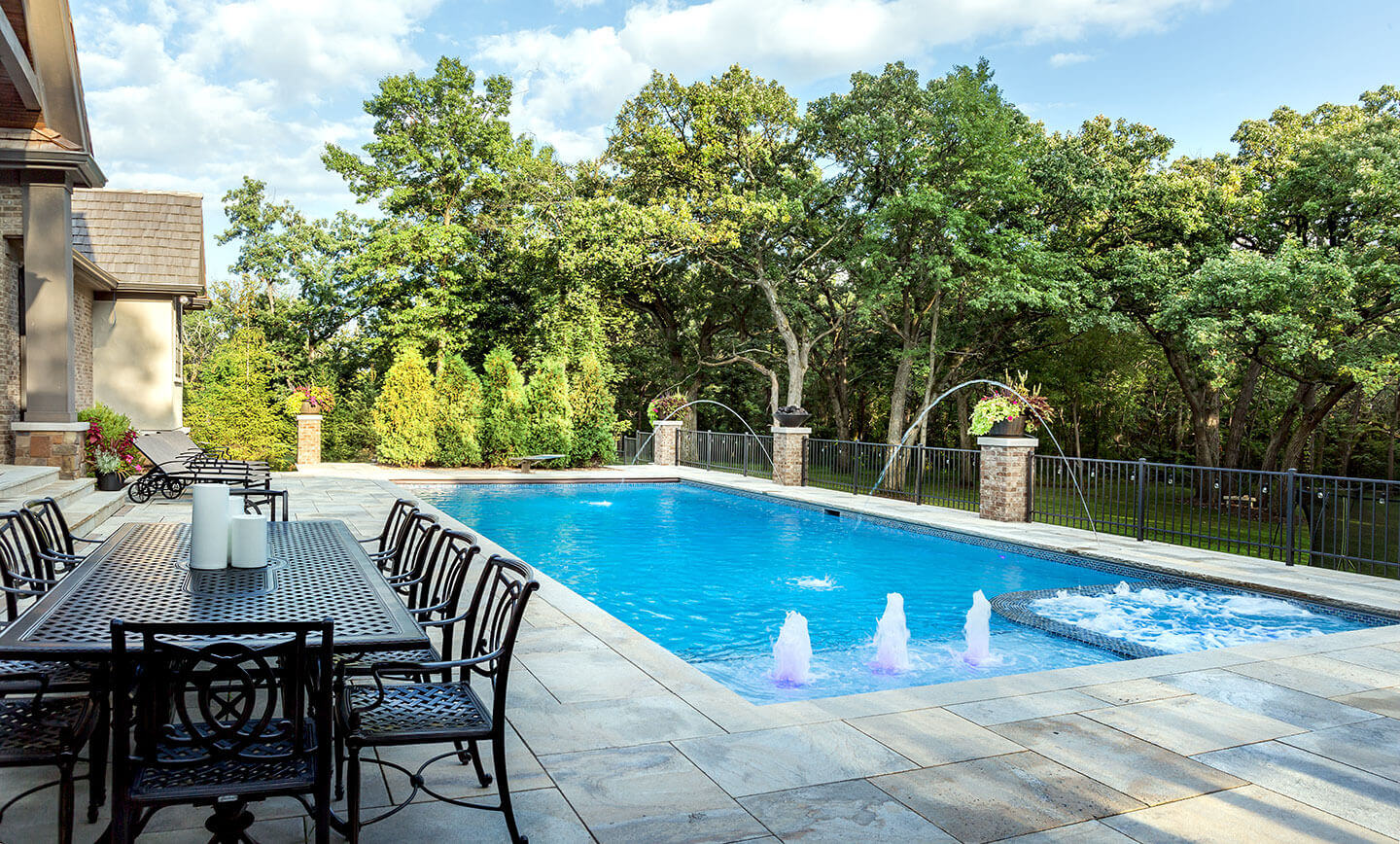 High Ridge Inground Pool Builders Chicago Sunset Pools & Spas