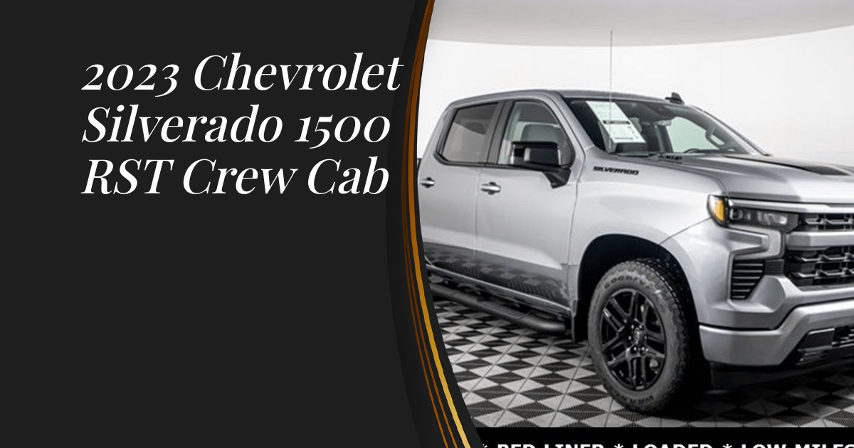 2023 Chevrolet Silverado 1500 RST Crew Cab Sunset Trucks