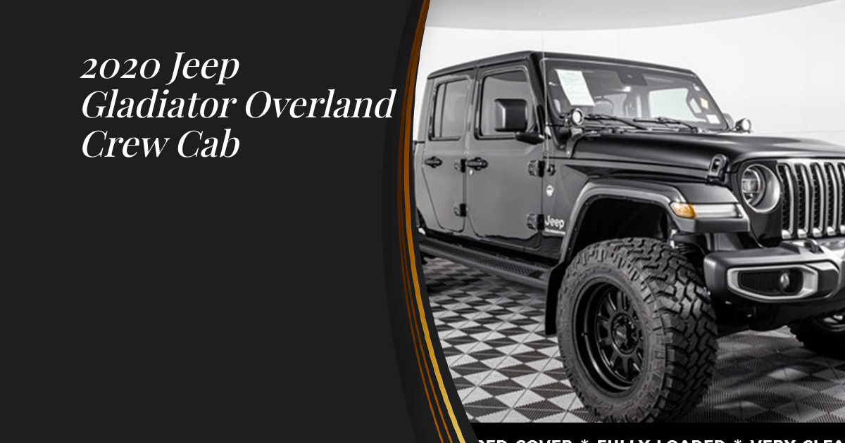 2020 Jeep Gladiator Overland Crew Cab Sunset Trucks