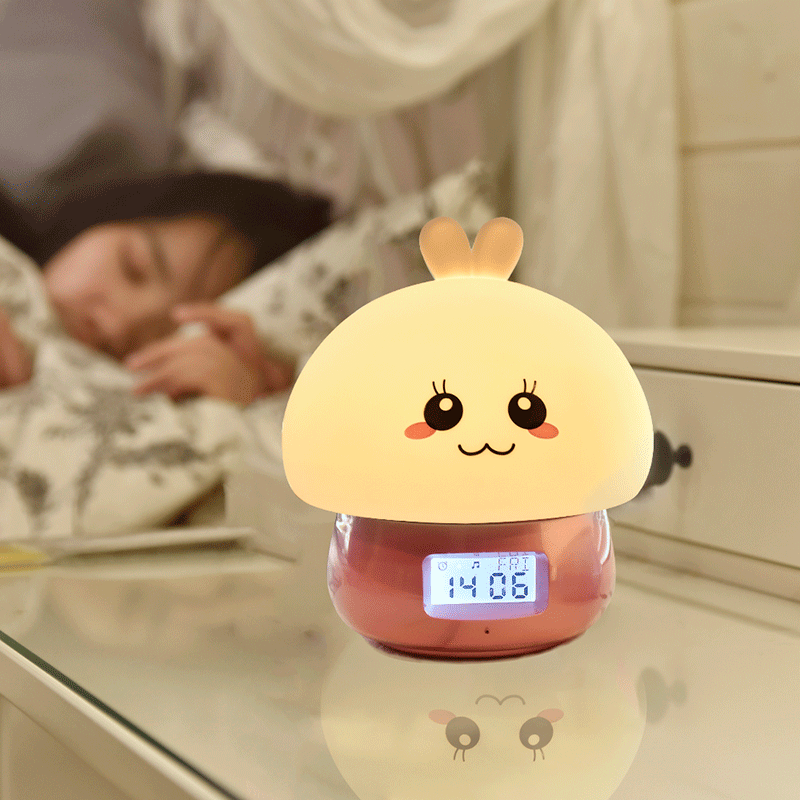 Cute Animal Alarm Clock With Light bedside lamp lcd SUNSHINEGZ