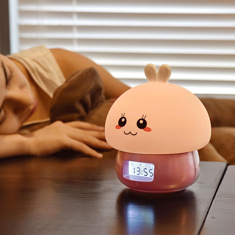 Cute Animal Alarm Clock With Light bedside lamp lcd Guangzhou Sunshine Electronic Technology
