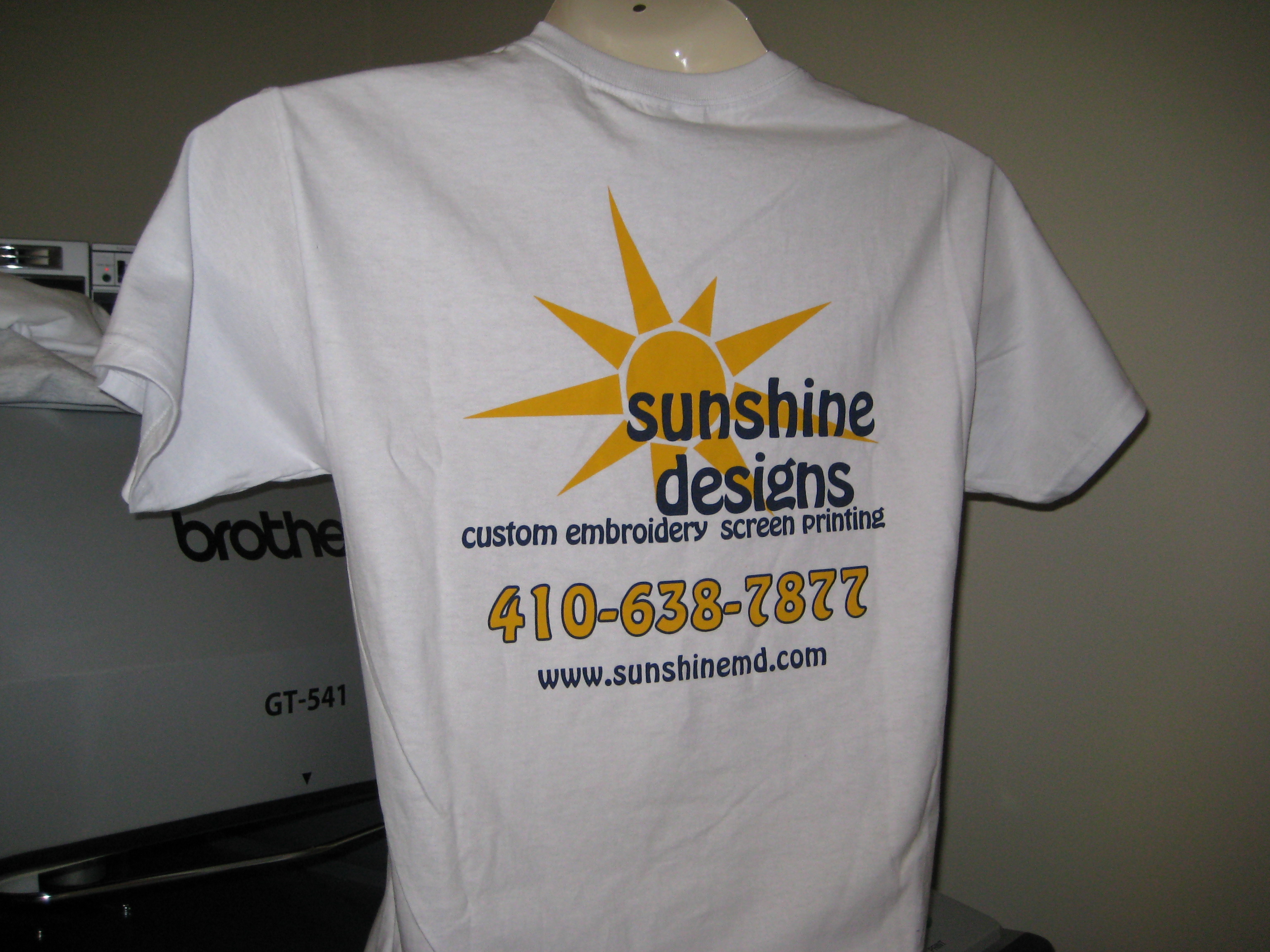 Sunshine Designs Custom Embroidery, Screen Printing, and More!