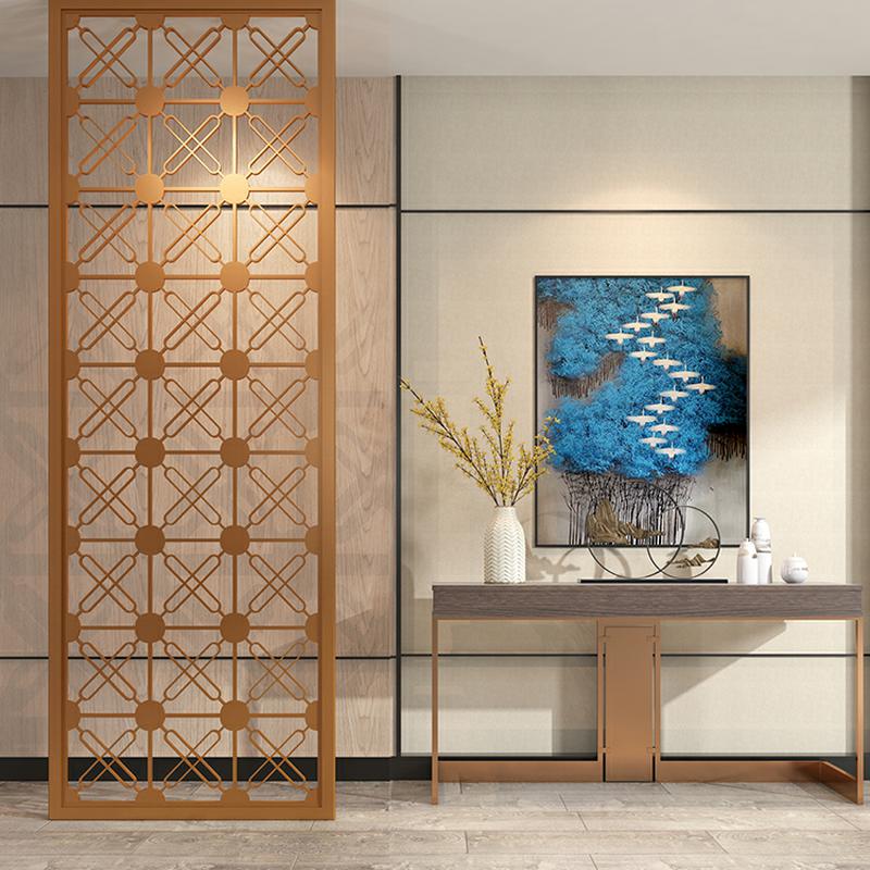 Gold Metal Room Divider