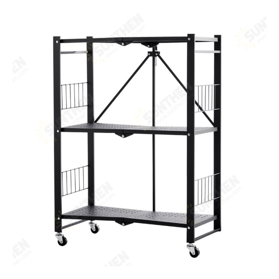 Installationfree Folding Kitchen Racks Floortoceiling Multilayer