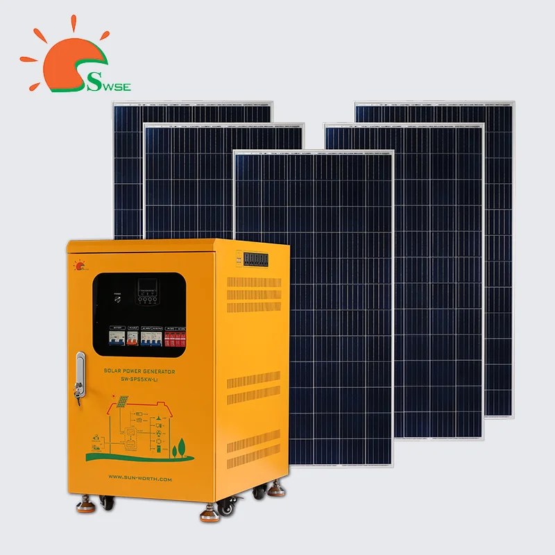 Solar Power Storage Solution Based on SPS with Lithium Battery Series Sunworth
