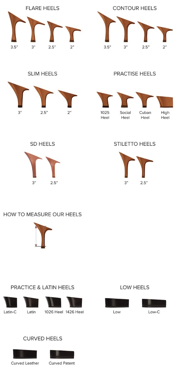 What are the Differences Between Women's Heel Shapes? Supadance