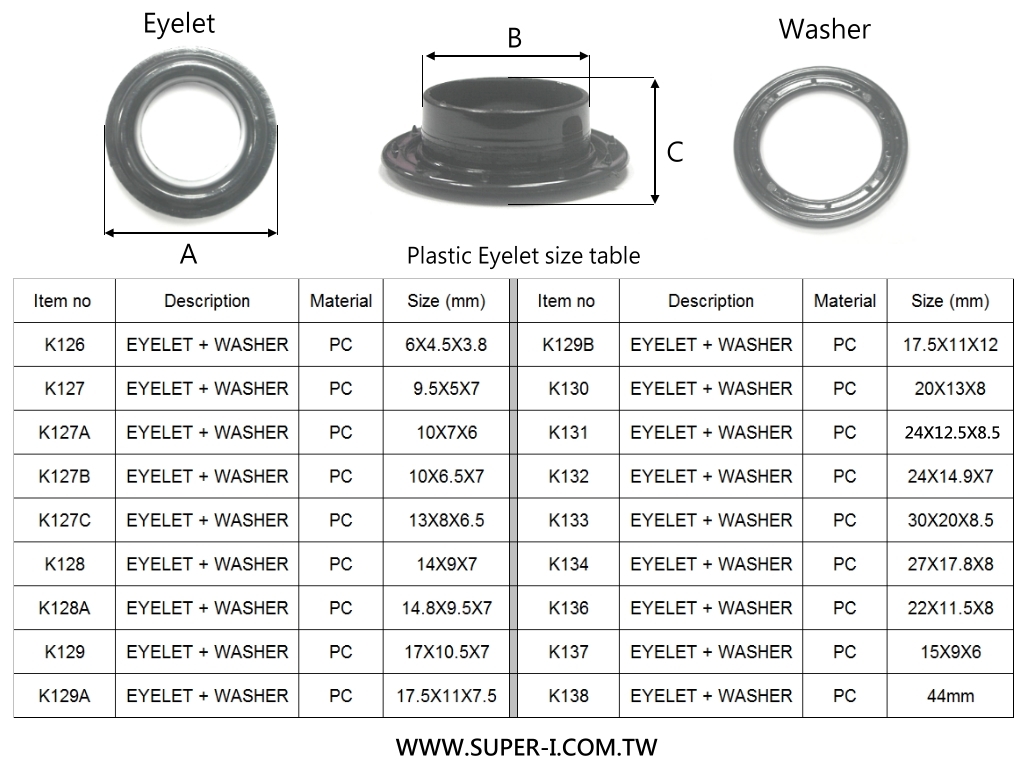 Eyelet, Brass Eyelet fastener, grommets, curtain eyelet Supplier