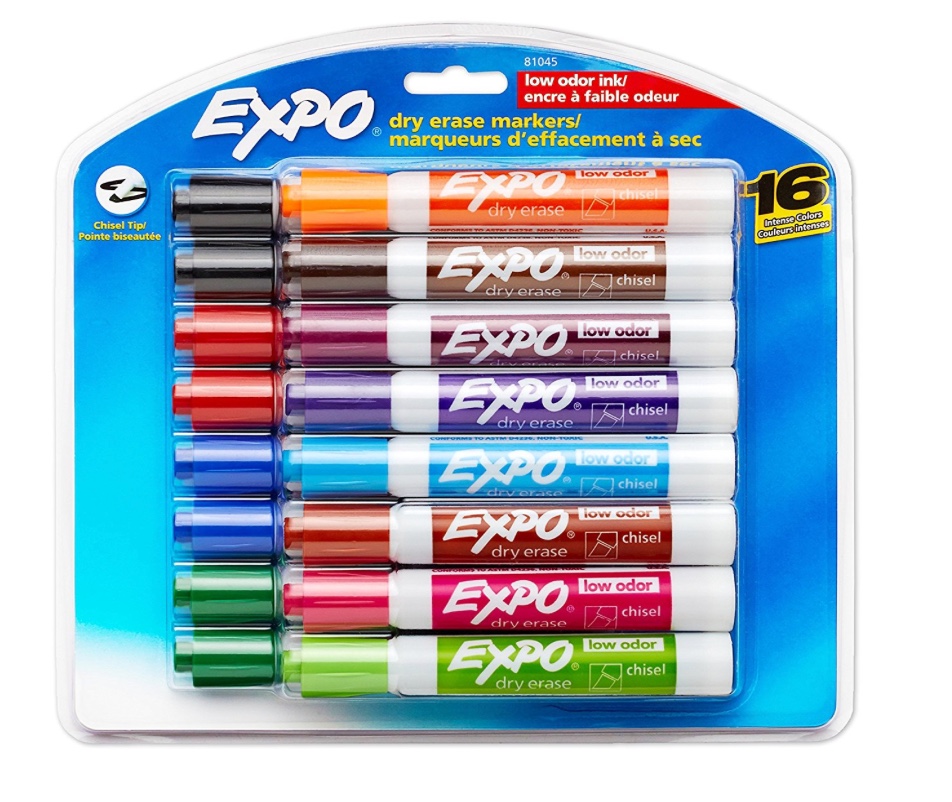 Amazon Expo LowOdor Dry Erase Markers paquete de 16 a 5.81 Súper