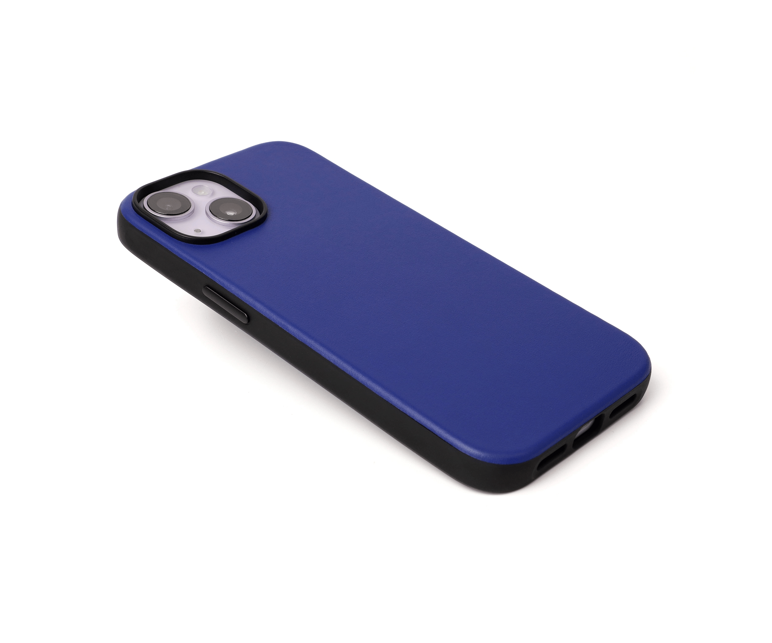 Custom Leather iPhone 14 Blue Case Bulk Wholesale Supercase
