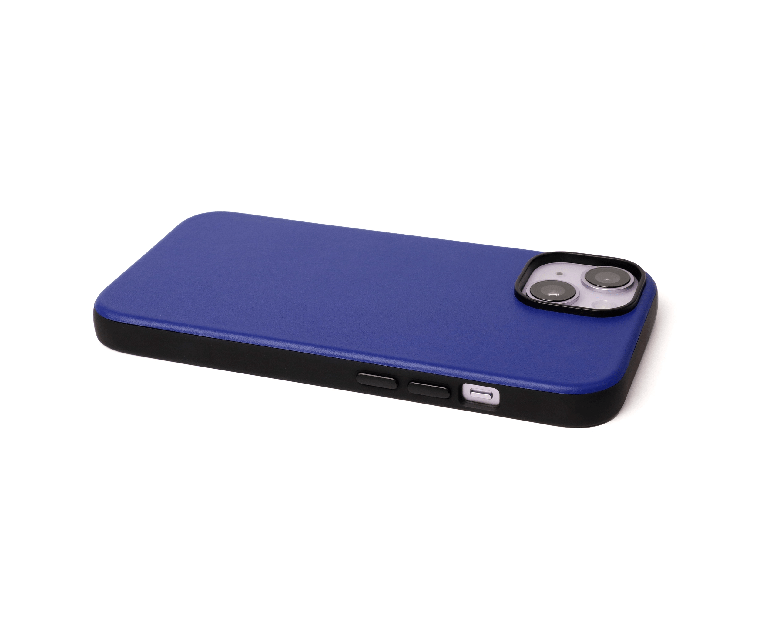 Custom Leather iPhone 14 Blue Case Bulk Wholesale Supercase