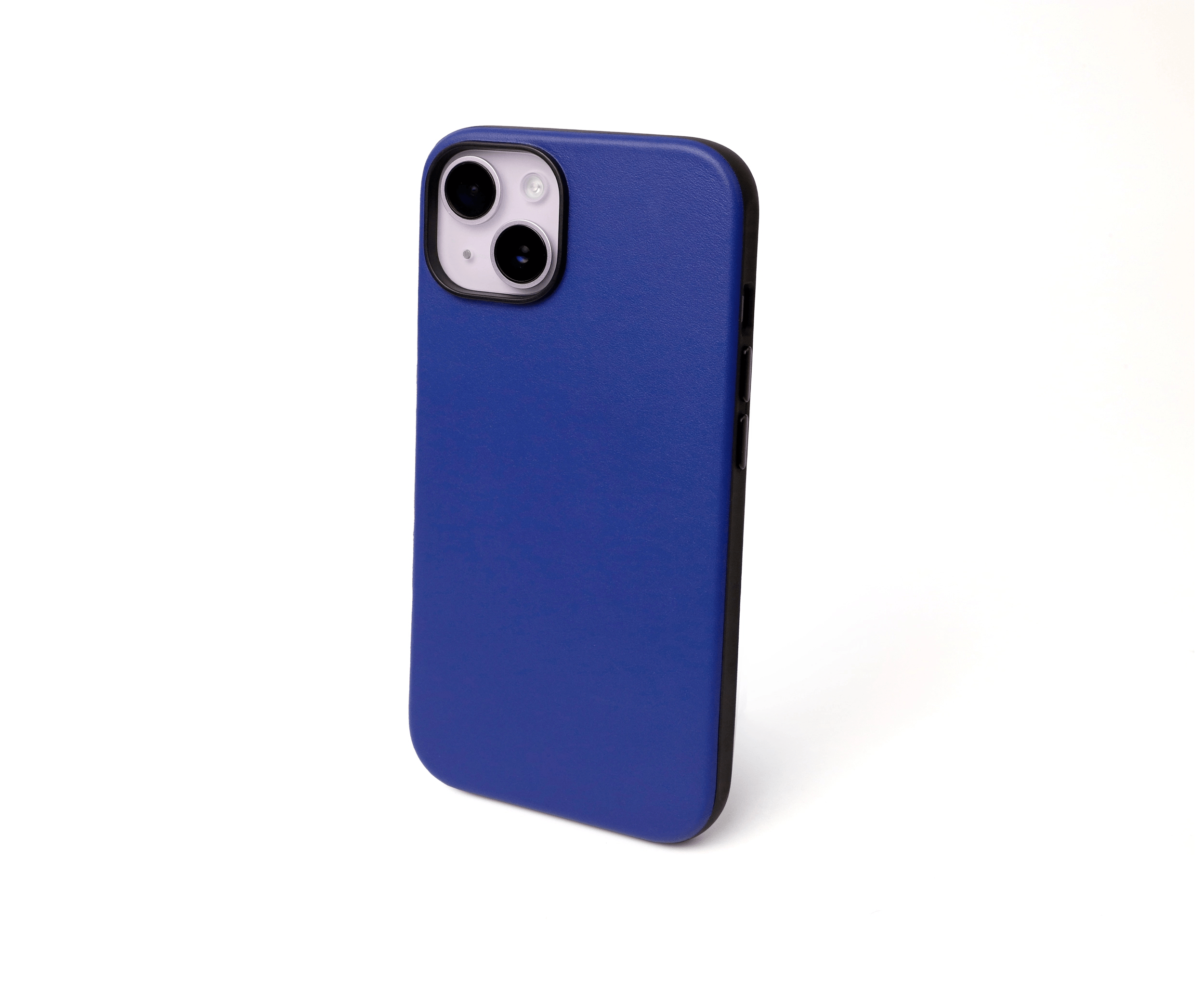 Custom Leather iPhone 14 Blue Case Bulk Wholesale Supercase
