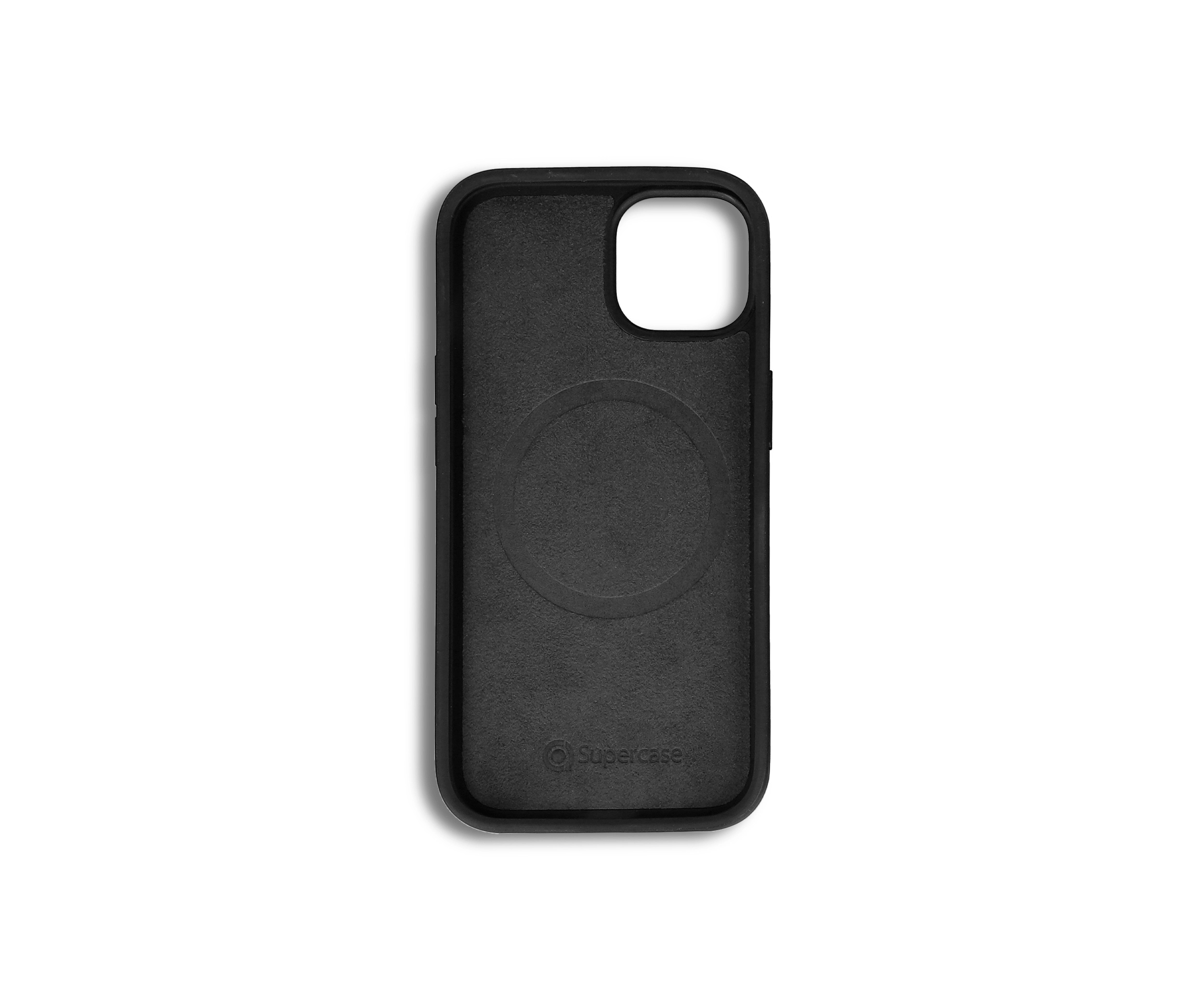 Custom iPhone 14 Black Leather Case Bulk Wholesale Supercase