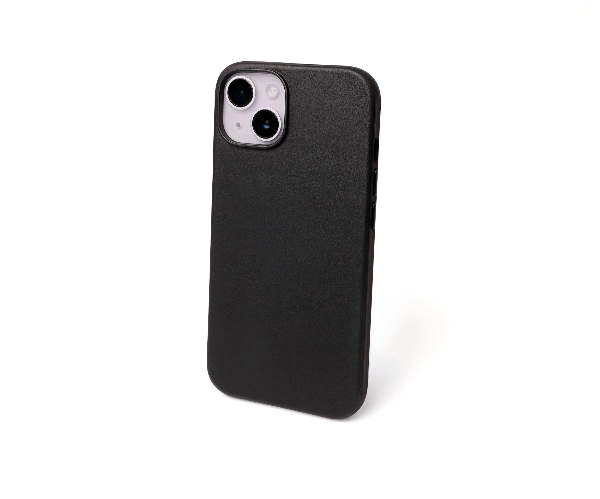 Custom iPhone 14 Black Leather Case Bulk Wholesale Supercase