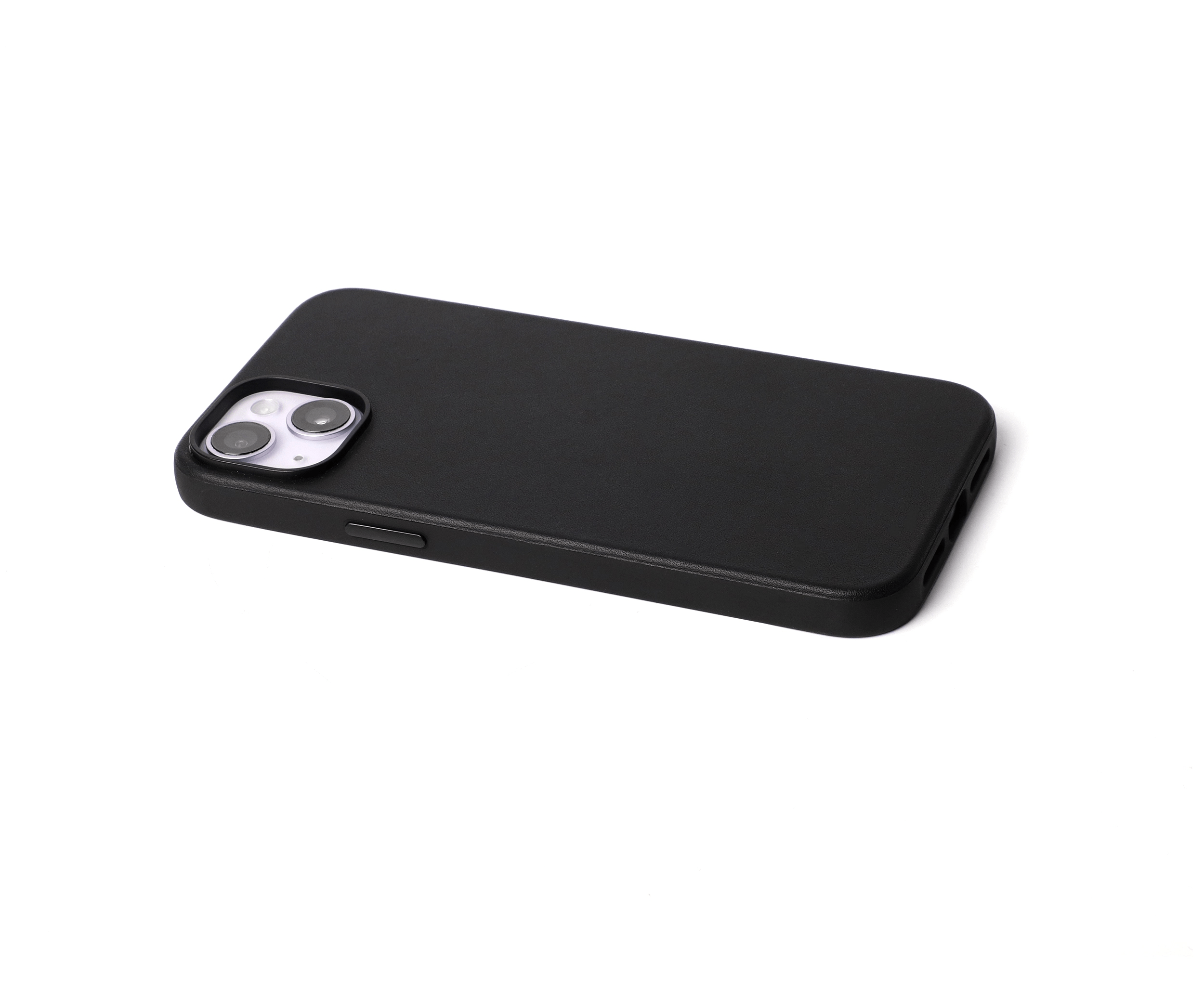 Custom Black Leather iPhone 14 Plus Case Bulk Wholesale Supercase