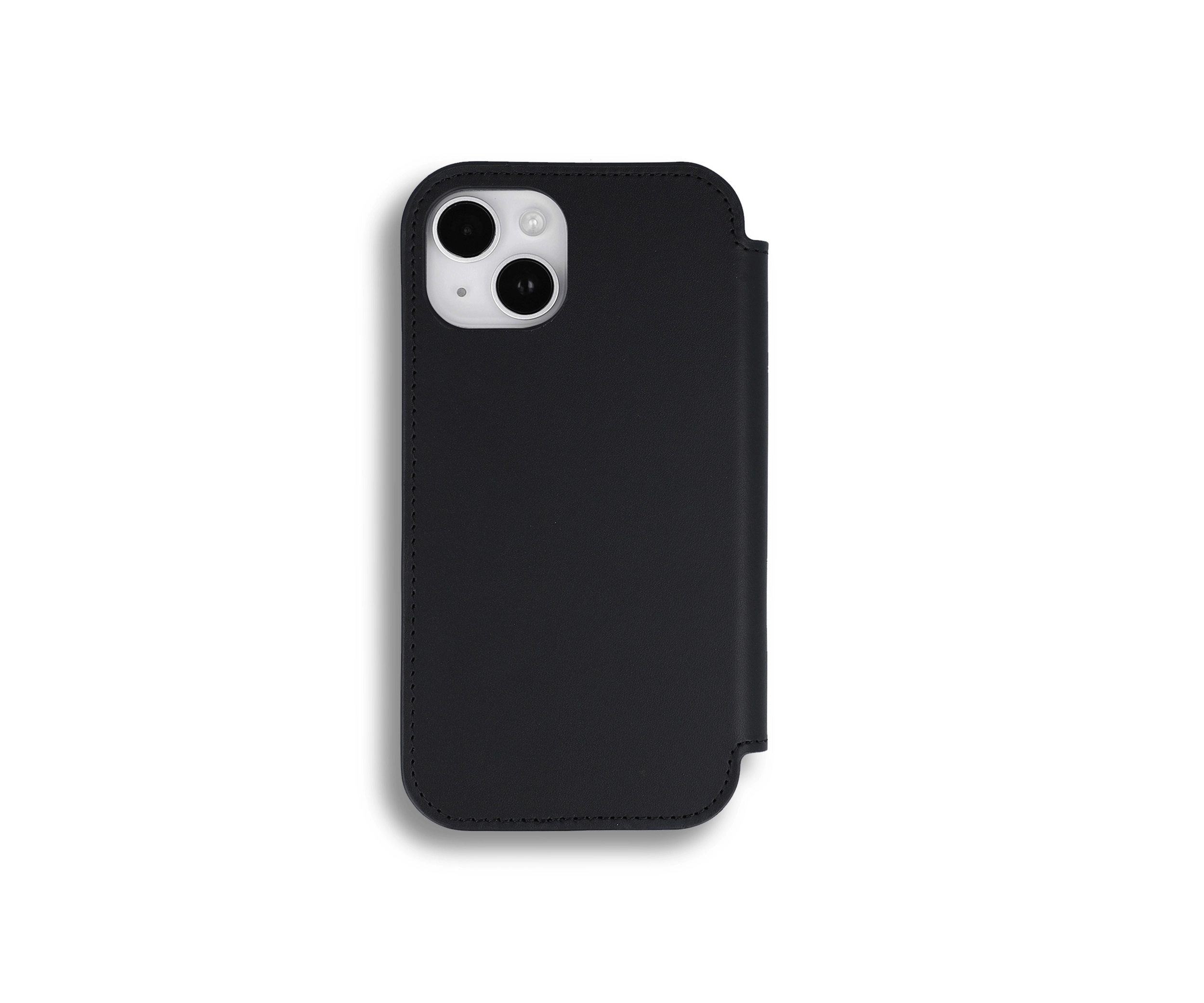 Custom Black Leather iPhone 13 Pro Max Folio Bulk Wholesale Supercase