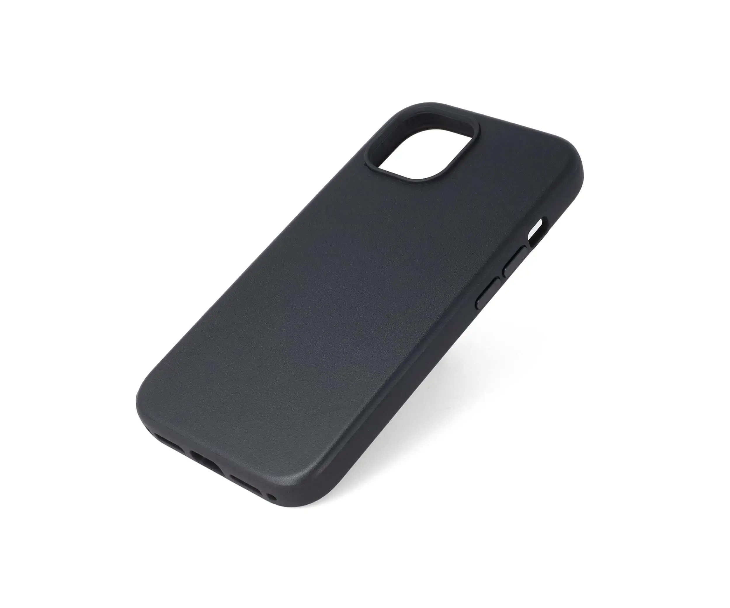 Custom iPhone 15 Black Leather Case Bulk Wholesale Supercase