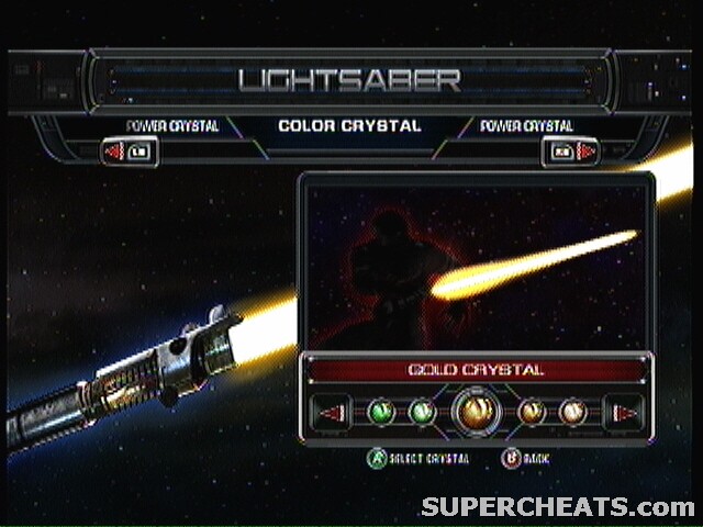 Lightsaber Crystals Star Wars The Force Unleashed Guide and Walkthrough