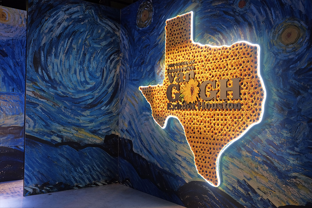 Project Showcase Van Gogh Exhibit Houston Super Color Digital