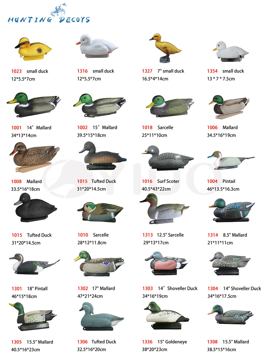 Long tail pintail duck decoys China super hunting decoys manufacture