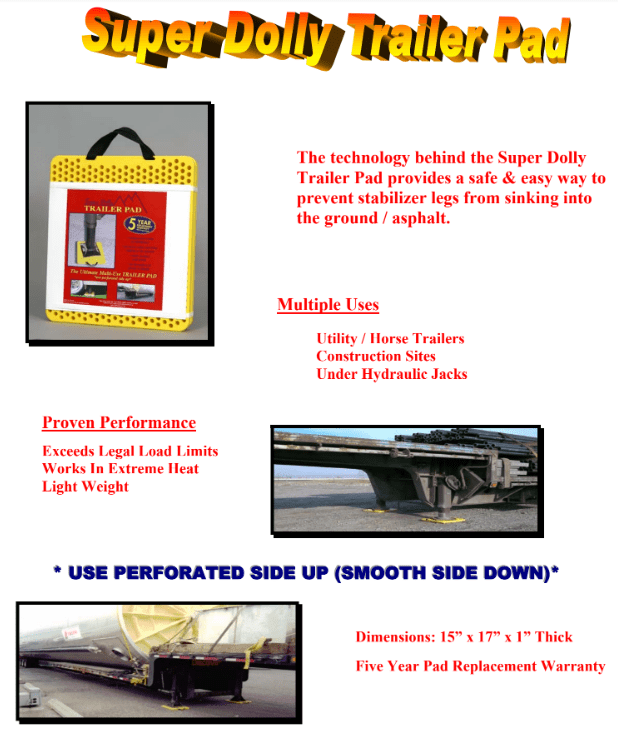 Trailer Pad Super Dolly Pad (1998) INC