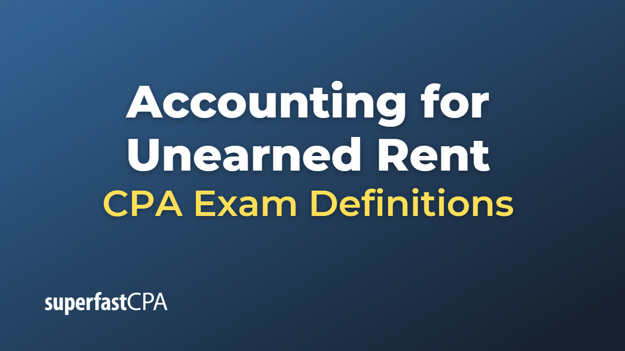 Accounting for Unearned Rent