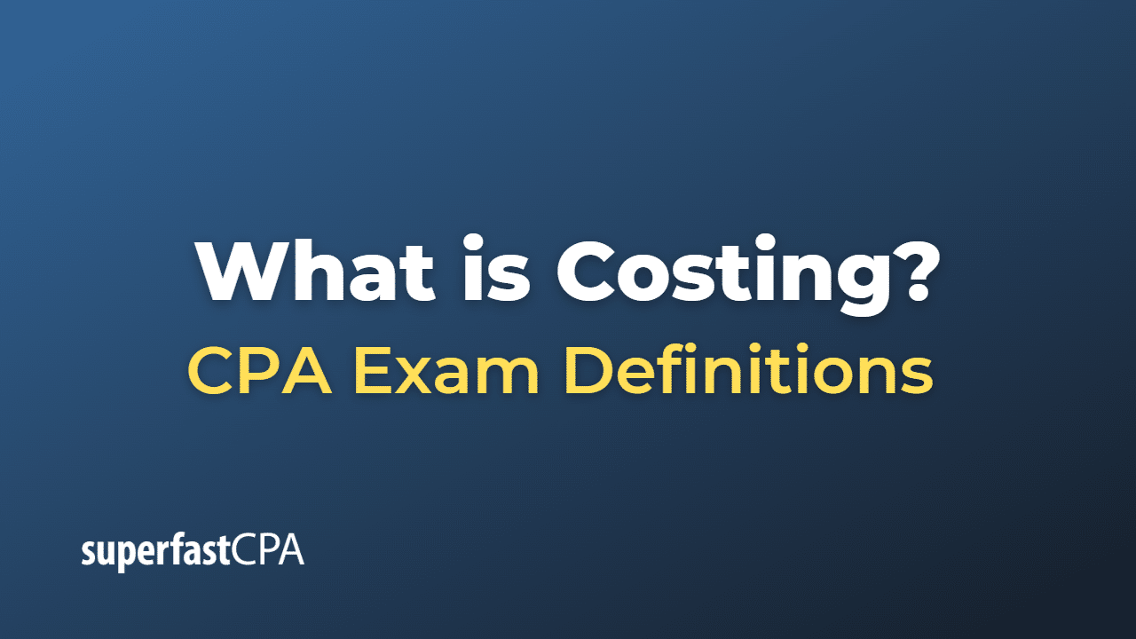 What is Costing?