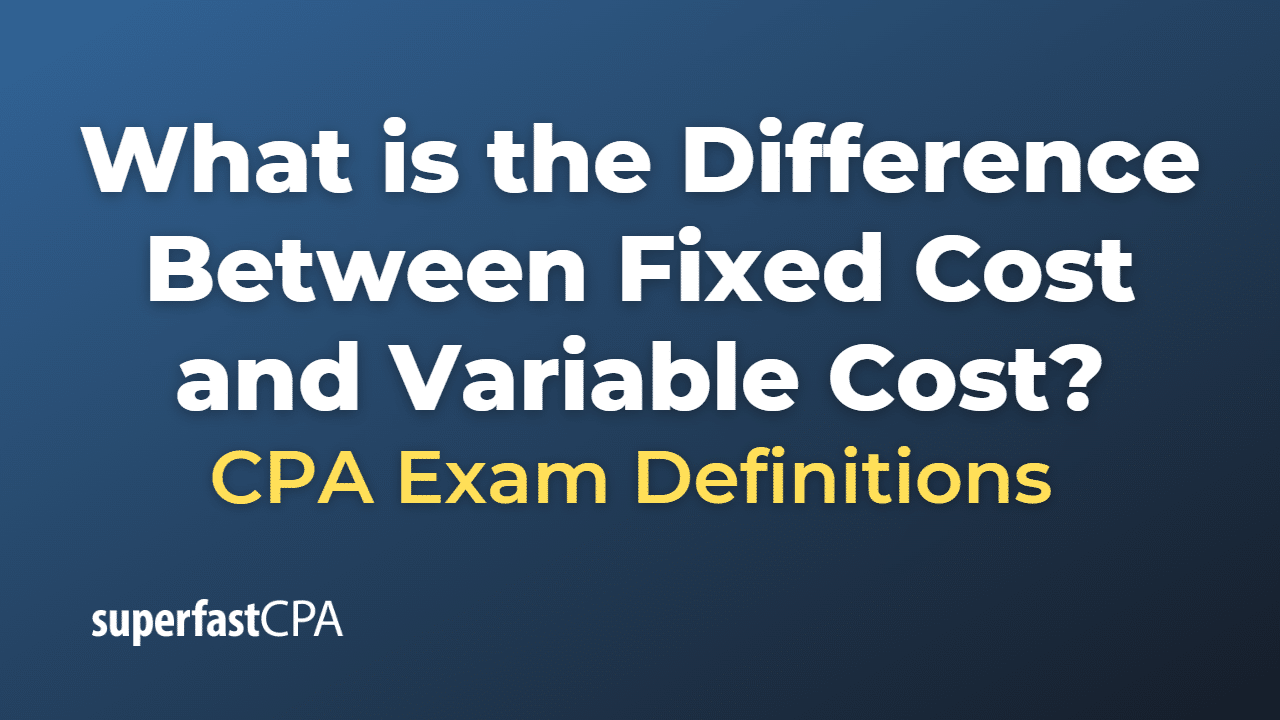 What is the Difference Between Fixed Cost and Variable Cost?
