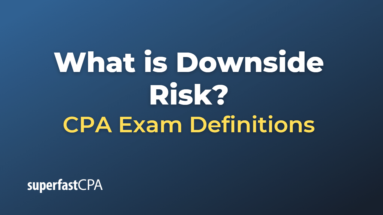 What is Downside Risk?
