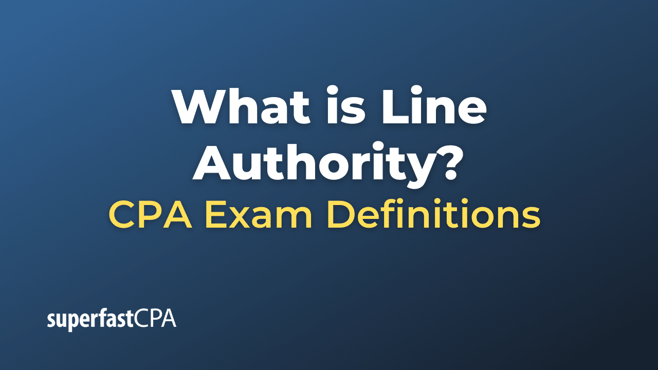 What is Line Authority?