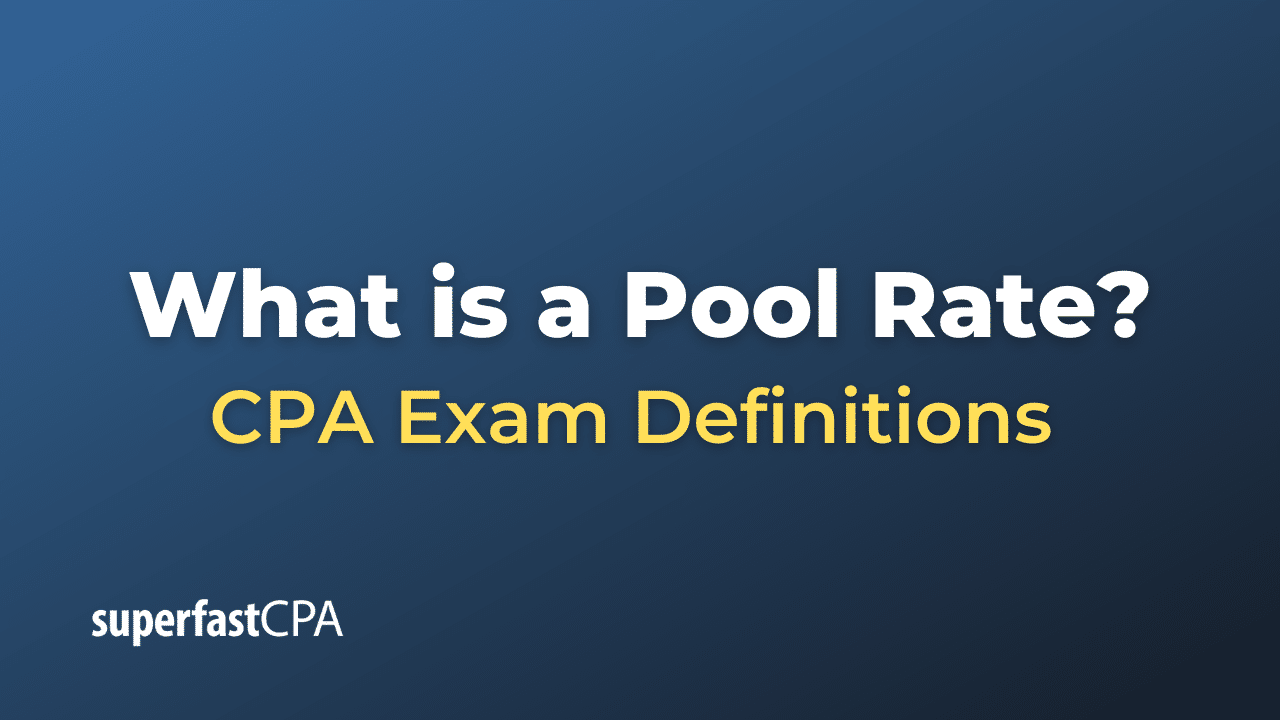 What is a Pool Rate?
