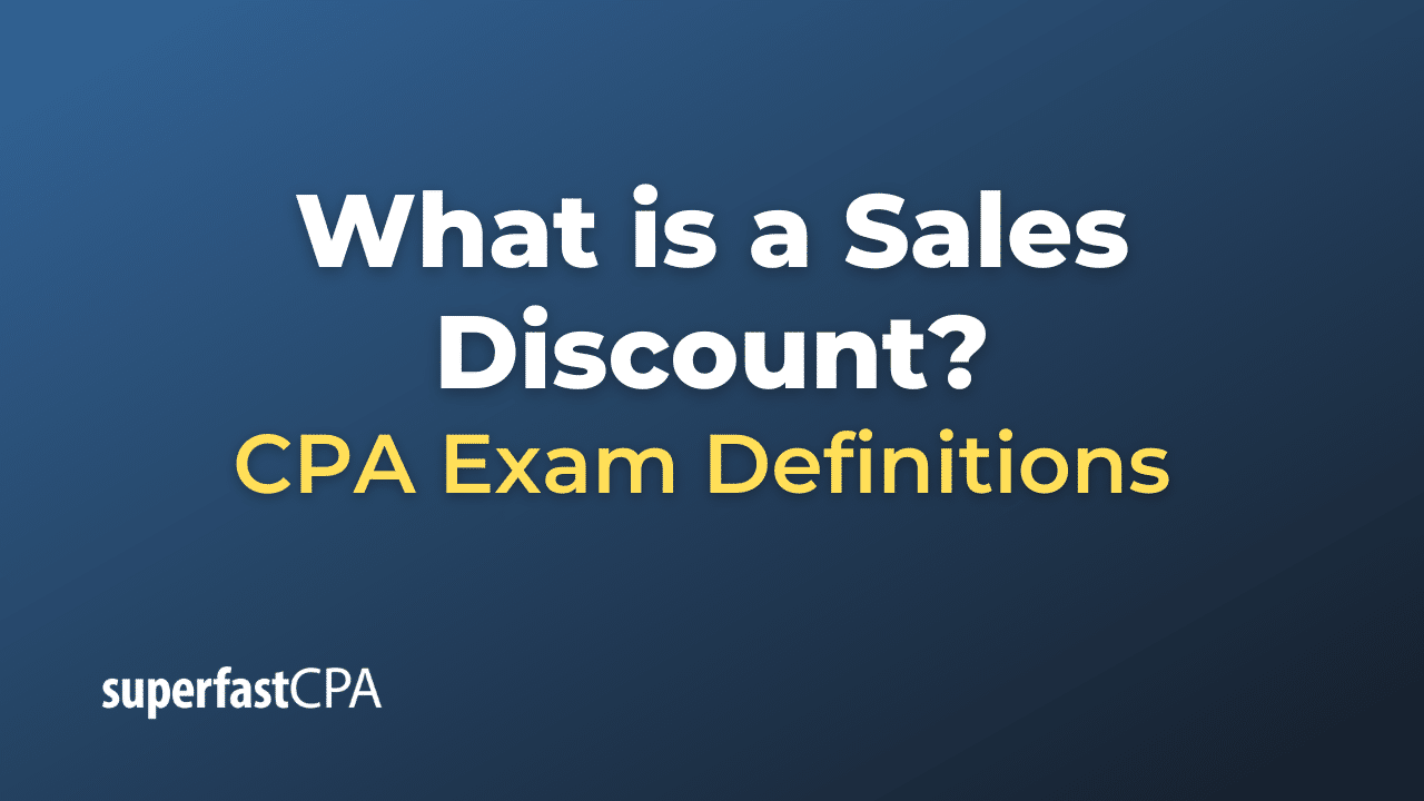 What is a Sales Discount?