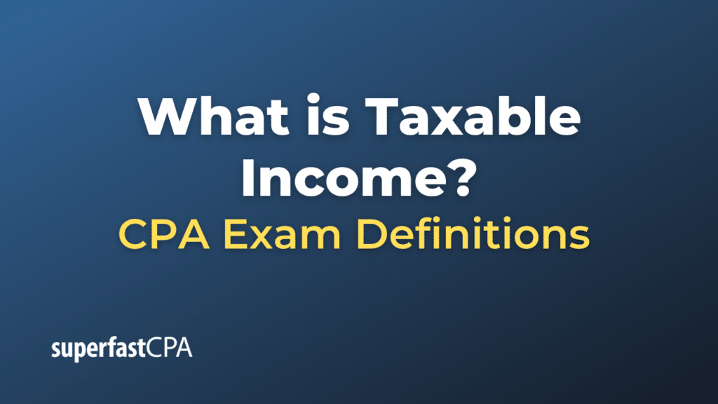What is Taxable