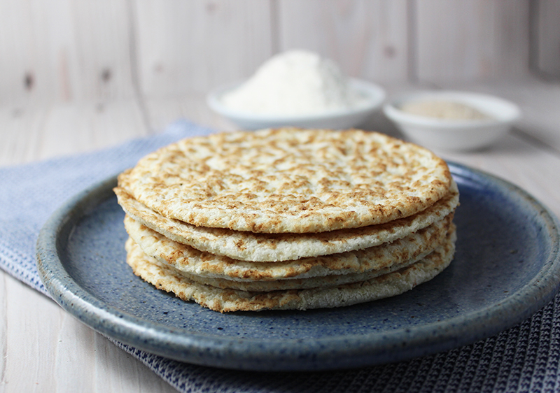 Easy Keto Coconut Flour Flatbread Recipe Using Psyllium Husk