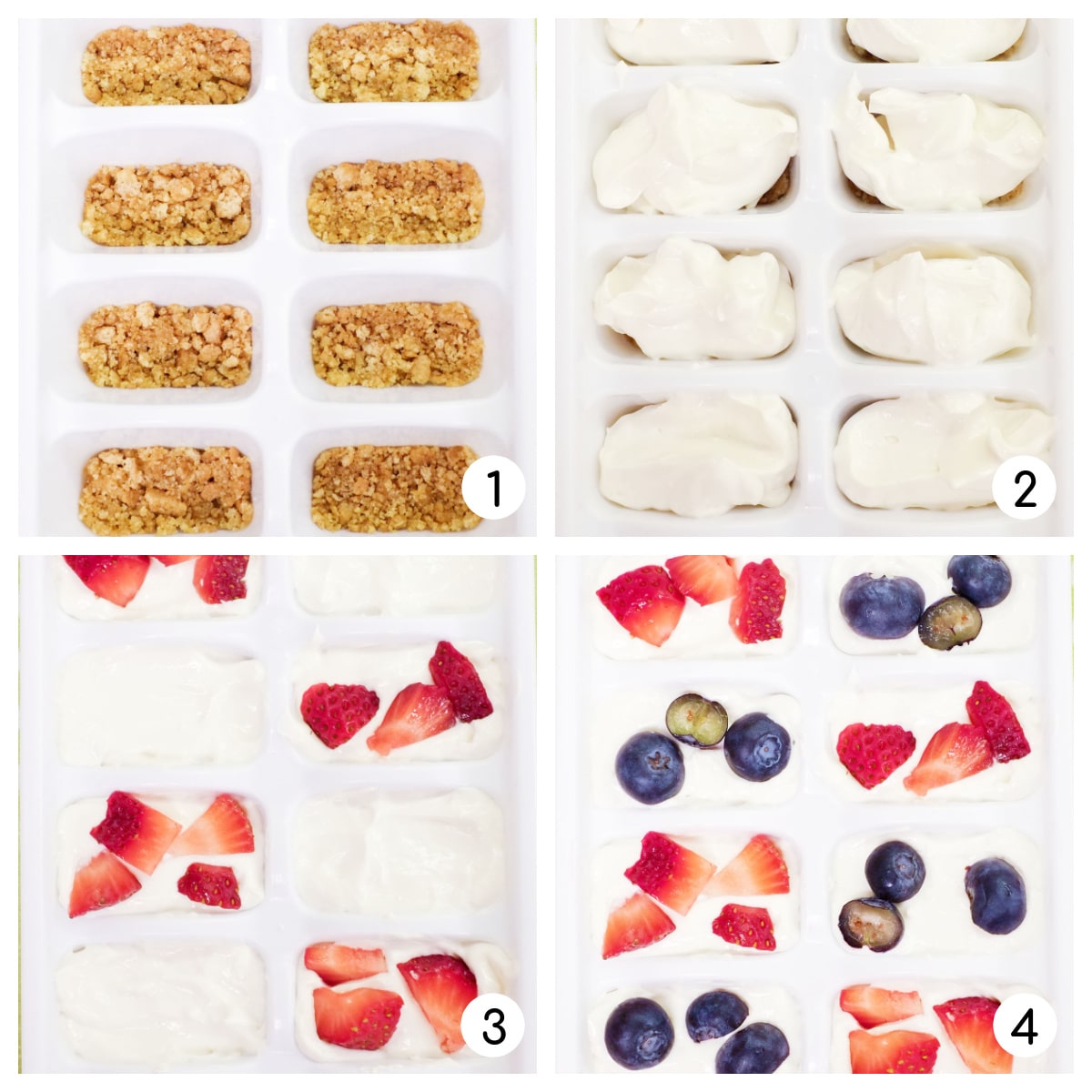 Frozen Cheesecake Bites Ice Cube Tray!